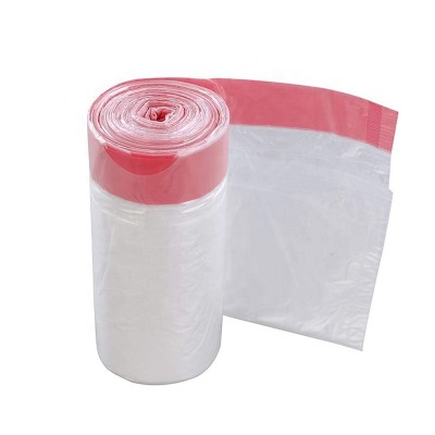 China Factory Cheaper Clear Drawstring Bag Plastic Drawstring Waste Bin Liners