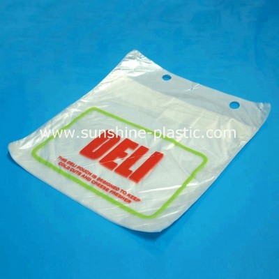 Popular Food Grade HDPE Natural Printed Plastic Deli Bag