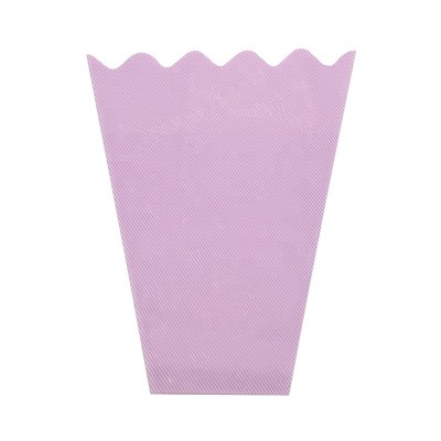 Wave Top Custom Logo Printed BOPP Trapezoid Shape Plastic Flower Bags